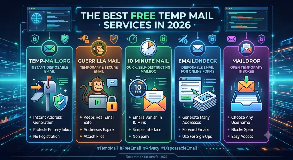 The Best Free Temp Mail Services in 2026
