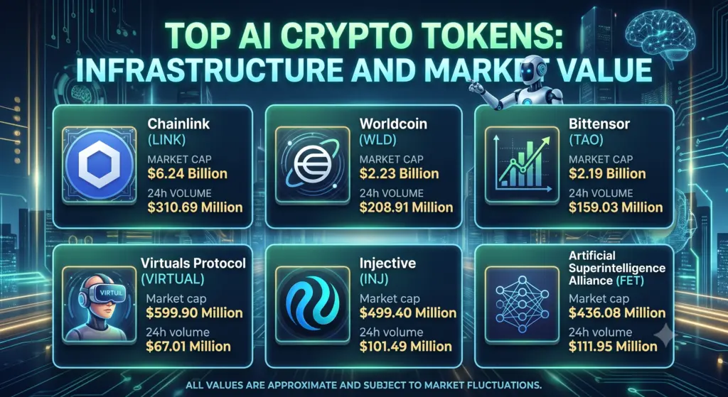 top AI crypto tokens