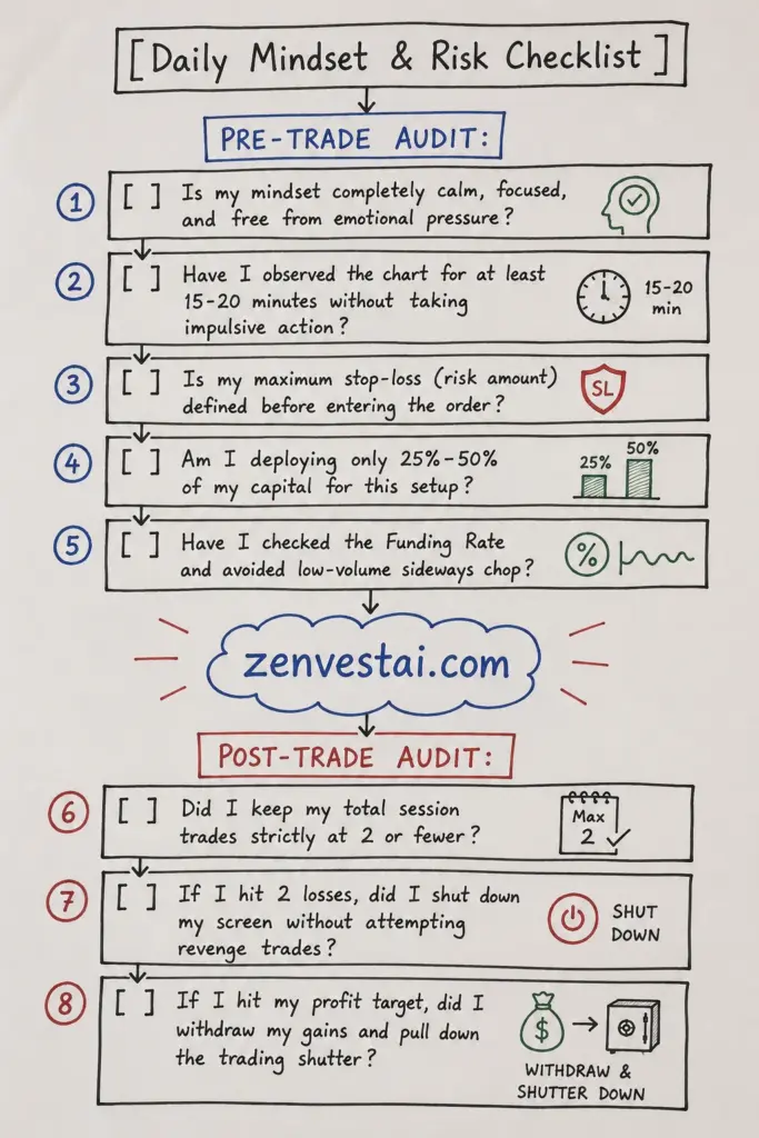 Daily Mindset & Risk Checklist
