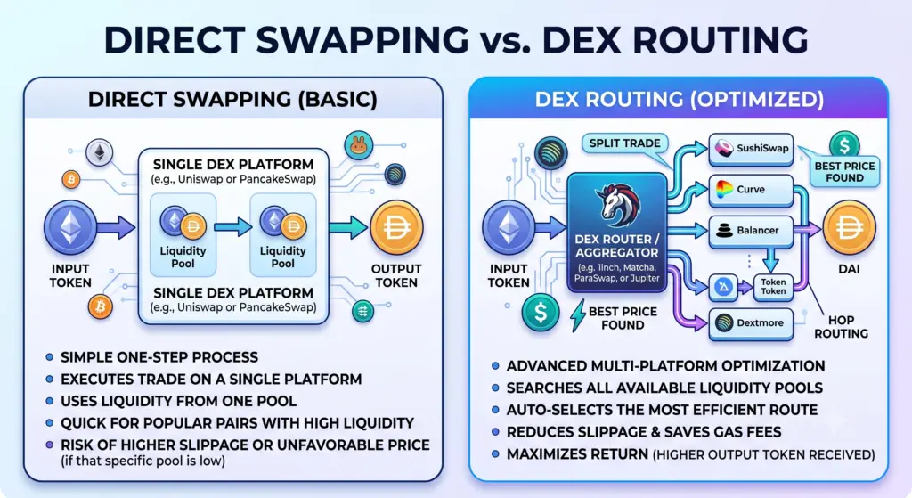 Direct swaping
