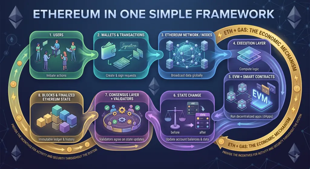 Ethereum in One Simple Framework