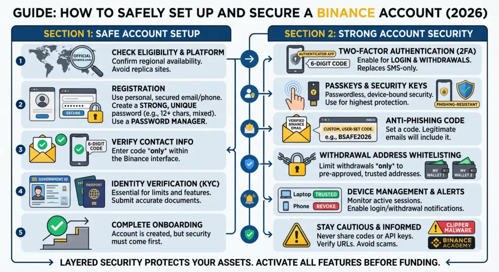 How to Safely Set Up and Secure an Account on Binance