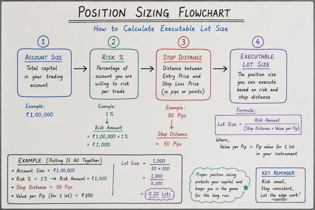 Position sizing flowchart