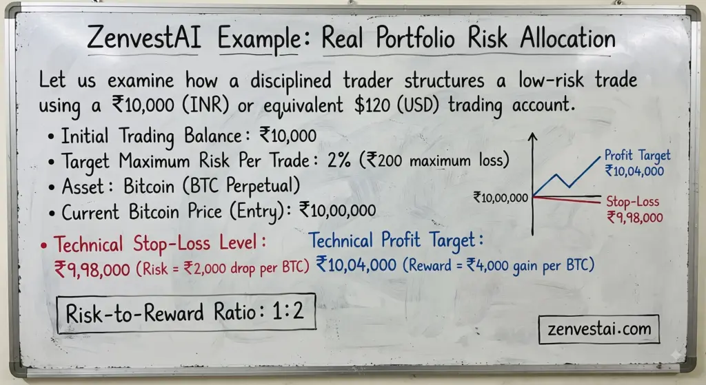 ZenvestAI Example Real Portfolio Risk Allocation
