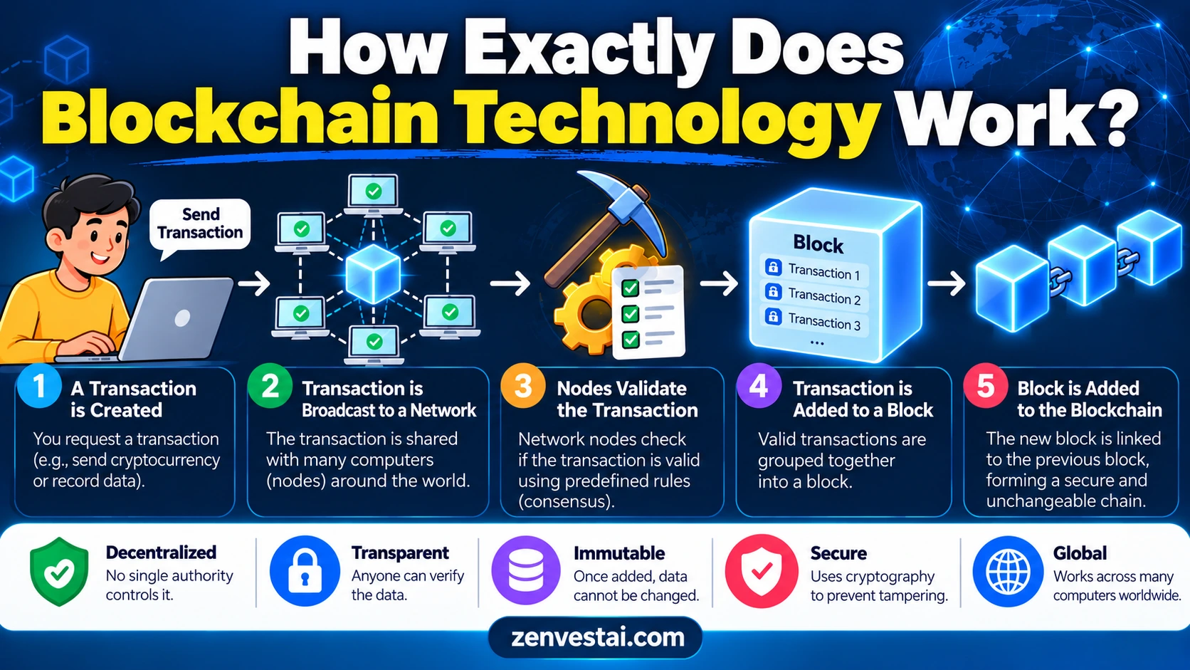 Read more about the article How Exactly Does Blockchain Technology Work?