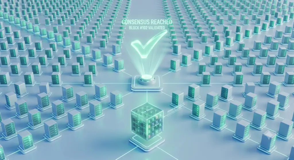 Step 5 The Network Reaches Consensus