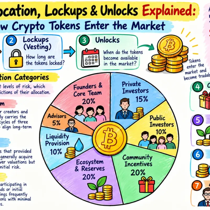 Token Allocation, Lockups & Unlocks Explained: How Crypto Tokens Enter the Market