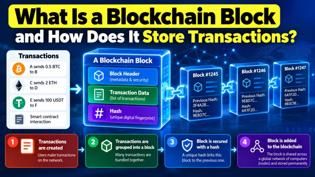 What Is a Blockchain Block and How Does It Store Transactions