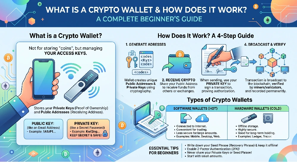 What Is a Crypto Wallet and How Does It Work A Complete Beginner’s Guide
