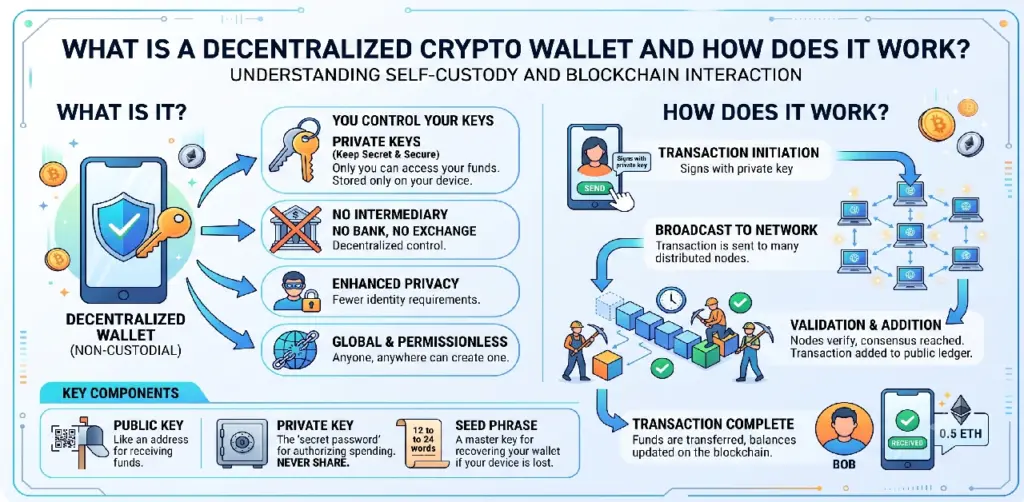 What Is a Decentralized Crypto Wallet and How Does It Work