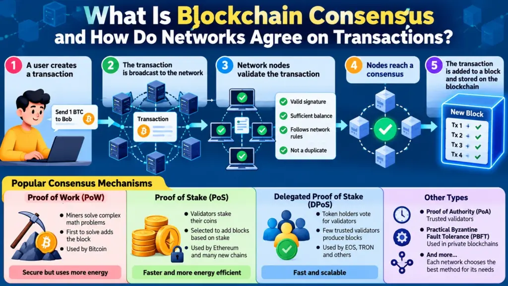 What Is Blockchain Consensus and How Do Networks Agree on Transactions
