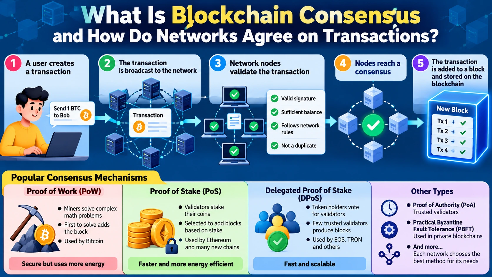 Read more about the article What Is Blockchain Consensus and How Do Networks Agree on Transactions?