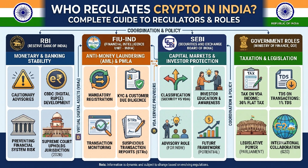 who regulates crypto in india
