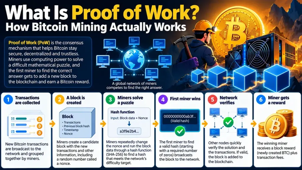 What Is Proof of Work How Bitcoin Mining Actually Works